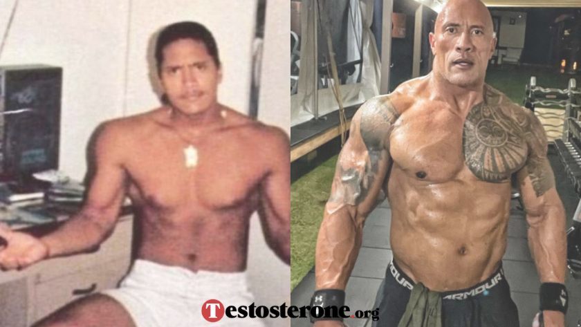 Dwayne Johnson steroids before and after