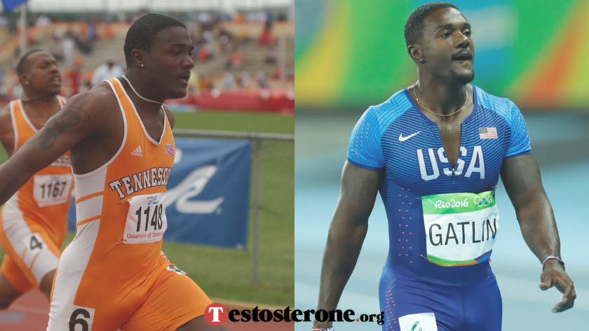 Justin Gatlin steroids before and after